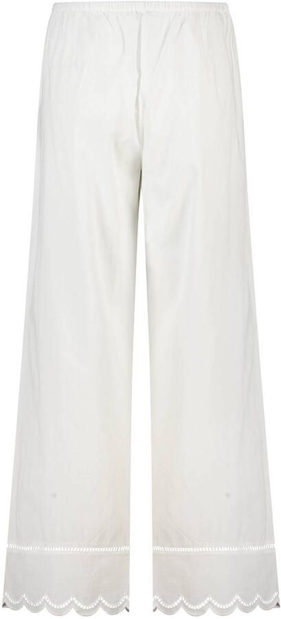 America Today wide leg low waist broek broderie wit - Foto 2