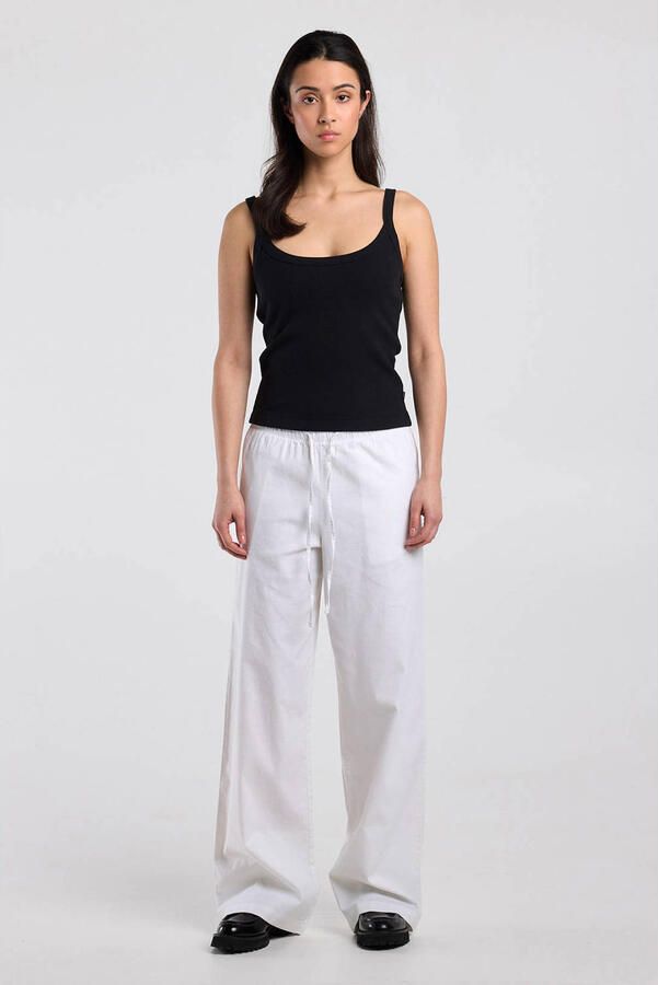 America Today wide leg low waist broek ecru - Foto 2