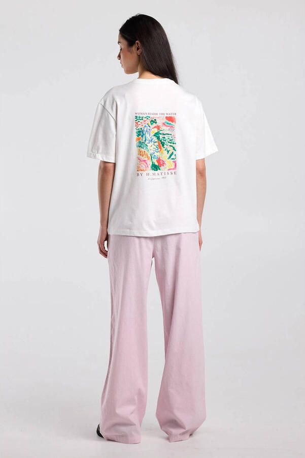 America Today wide leg low waist broek lichtroze - Foto 2