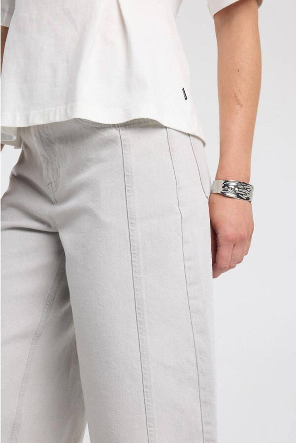 America Today wide leg regular waist denim short grijs - Foto 3