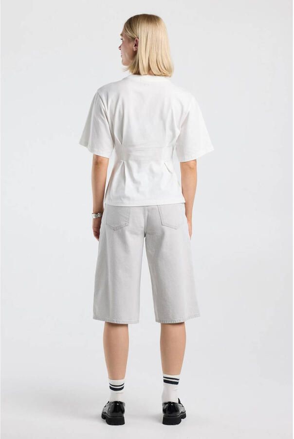 America Today wide leg regular waist denim short grijs - Foto 2