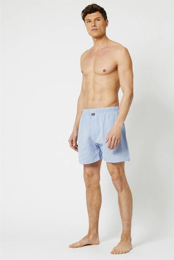 America Today wijde boxershort Thomas lichtblauw