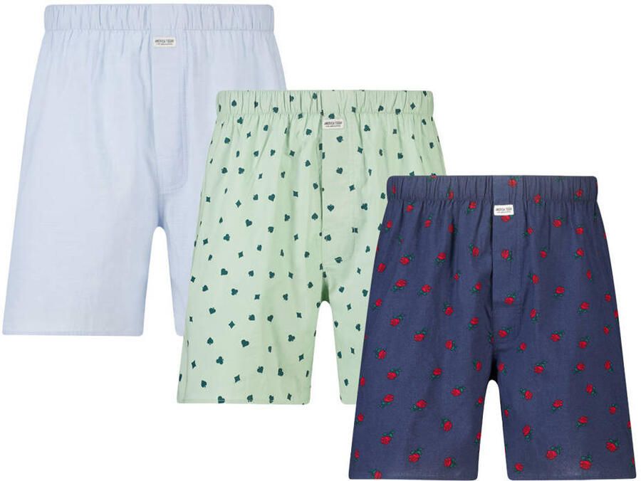 America Today wijde boxershorts (set van 3)