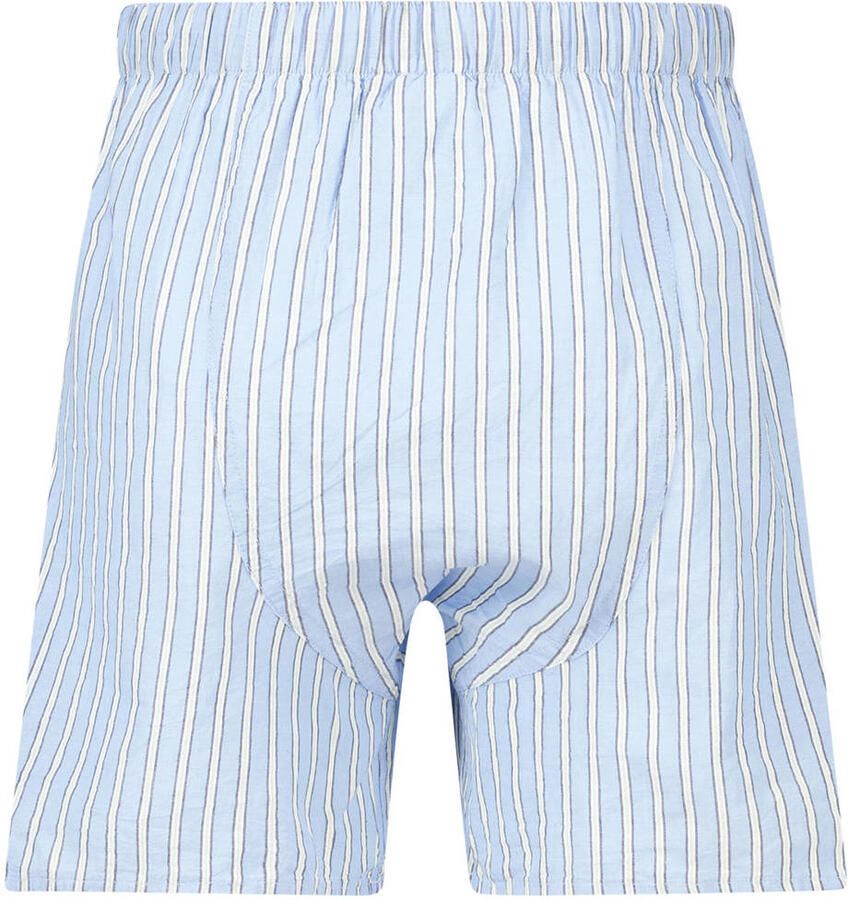 America Today wijde gestreepte boxershort lichtblauw