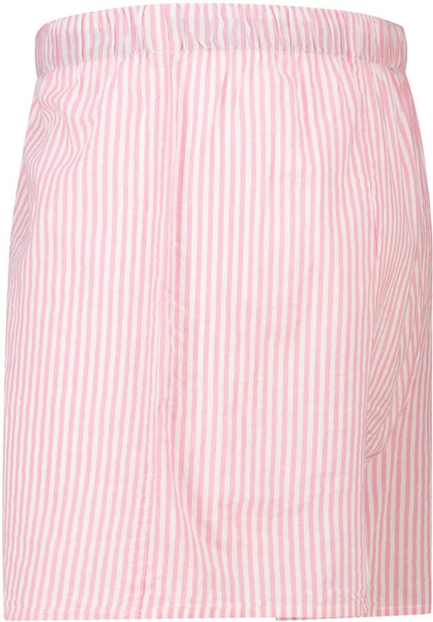 America Today wijde gestreepte boxershort roze wit - Foto 3