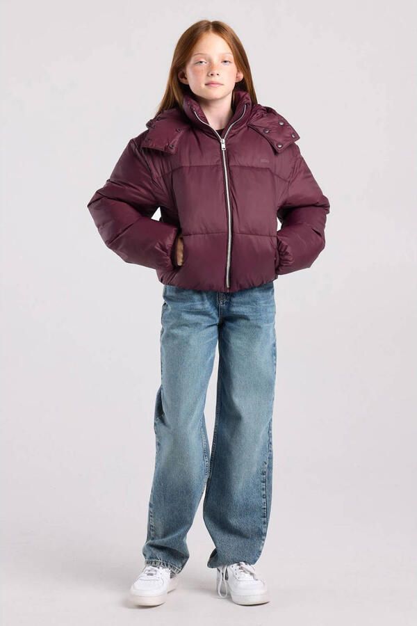 America Today winterjas donkerrood - Foto 3
