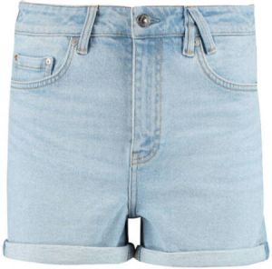 America Today high waist regular fit jeans short lichtblauw