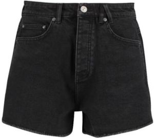 America Today high waist regular fit jeans short washed black