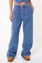 America Today high waist wide leg jeans Nevada medium blue denim - Thumbnail 1