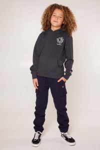 America Today Junior hoodie Seven Jr met logo zwart