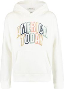 America Today Junior hoodie Skye jr met tekst wit