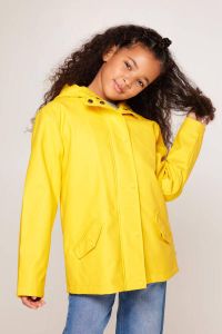 America Today Junior regenjas Janice JR van gerecycled polyester geel