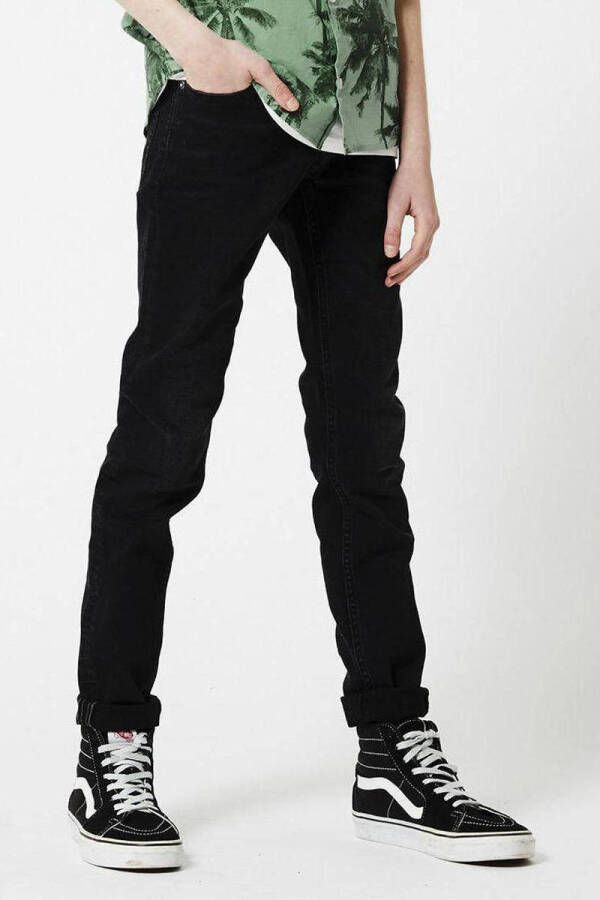 America Today skinny jeans Keanu black denim Zwart Jongens Stretchdenim 134 140