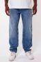 America Today loose fit jeans met patches medium blue - Thumbnail 1