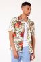 America Today regular fit overhemd Isaac met all over print sand - Thumbnail 1