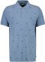 America Today regular fit polo met all over print true blue - Thumbnail 1