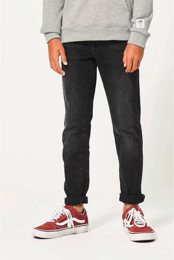 America Today slim fit jeans Kid washed black Zwart Jongens Stretchdenim 134 140