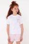 America Today T-shirt Emmalyn JR met backprint wit groen roze - Thumbnail 1