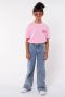 America Today T-shirt Estella JR met tekst roze Meisjes Katoen Ronde hals 134 140 - Thumbnail 1
