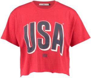 America Today T-shirt met printopdruk tomato