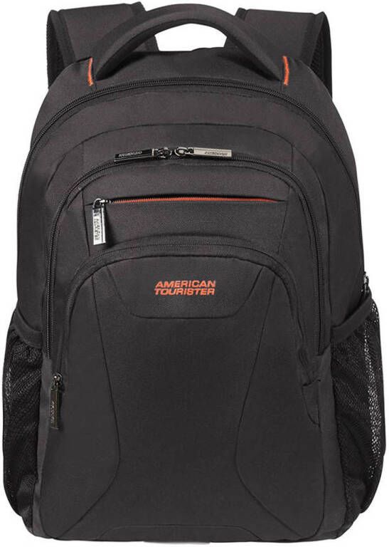 American Tourister 14.1 inch laptop rugzak At Work zwart oranje