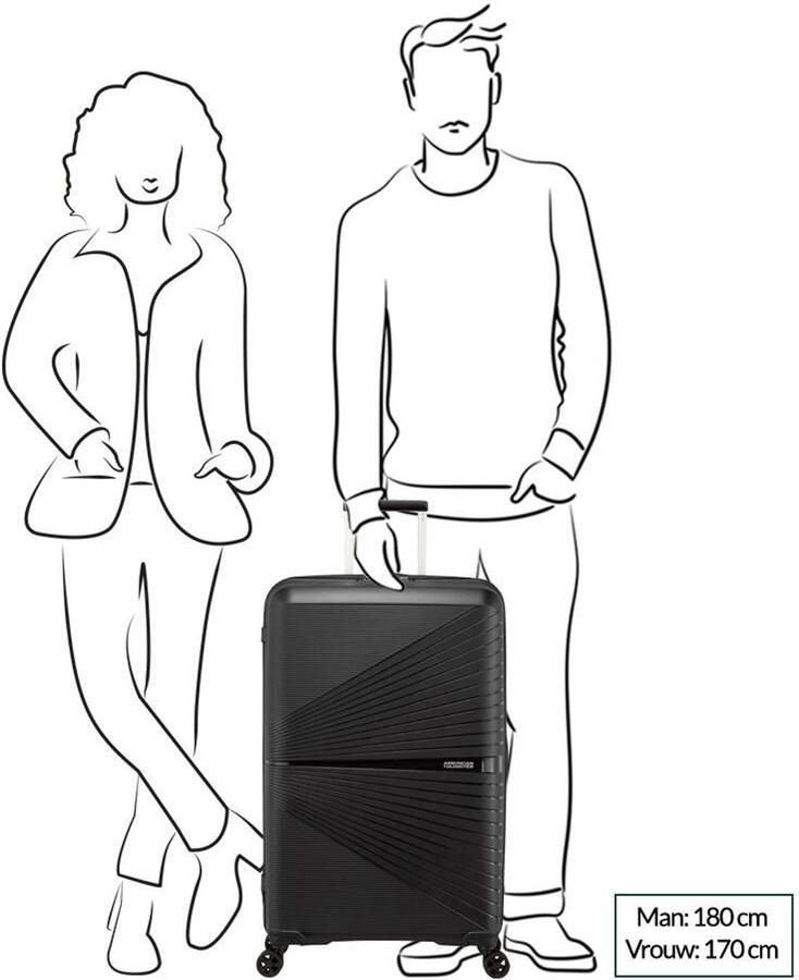 American Tourister Hardshell-trolley AIRCONIC in verschillende kleuren en maten Koffer reisbagage koffer reiskoffer TSA-cijferslot