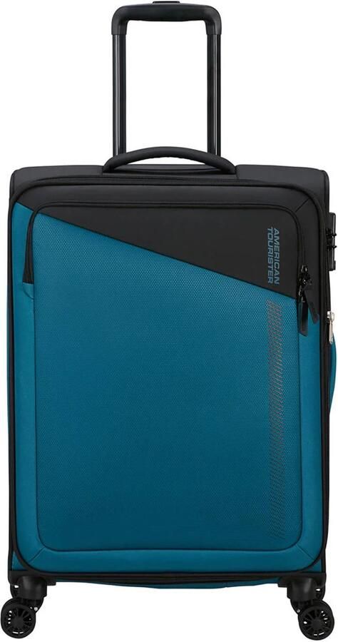 American Tourister trolley Daring Dash 66 cm. Expandable zwart blauw