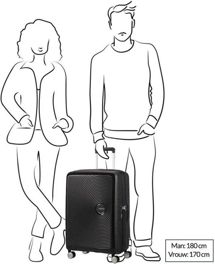American Tourister trolley Soundbox 67 cm. Expandable blauw