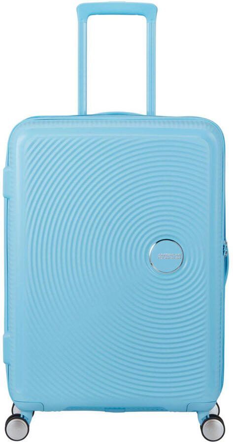 American Tourister trolley Soundbox 67 cm. Expandable lichtblauw