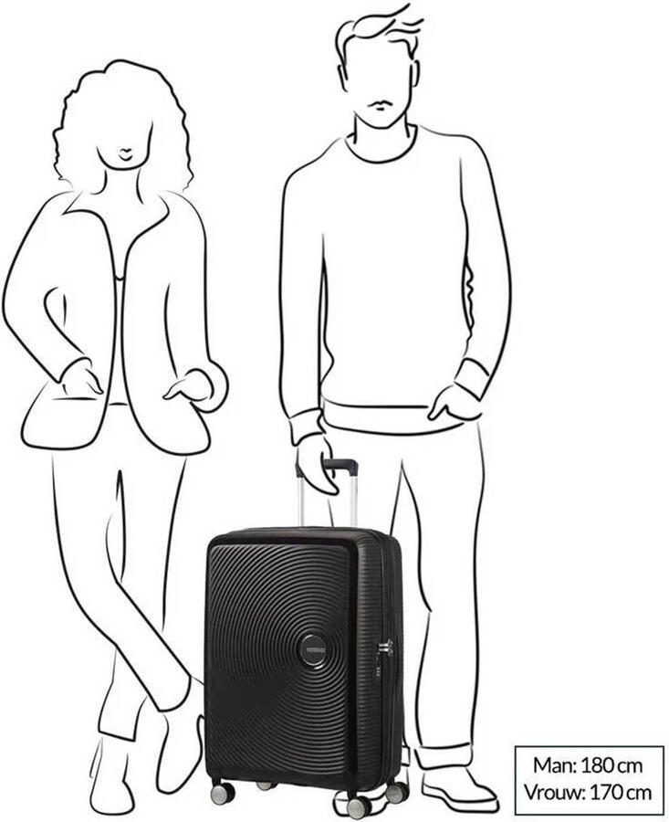 American Tourister trolley Soundbox 67 cm. Expandable roze - Foto 2