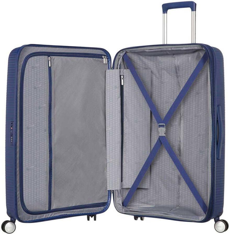 American Tourister Soundbox Spinner Handbagage Trolley Blue Unisex