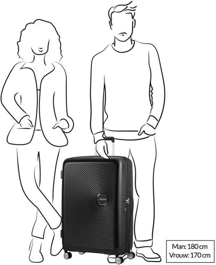 American Tourister Hardshell-trolley SOUNDBOX in verschillende kleuren en maten Reiskoffer trolley incheckbagage TSA-cijferslot volumevergroting