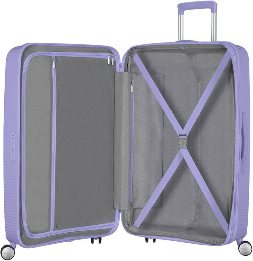 American Tourister Hardshell-trolley SOUNDBOX in verschillende kleuren en maten Reiskoffer trolley incheckbagage TSA-cijferslot volumevergroting
