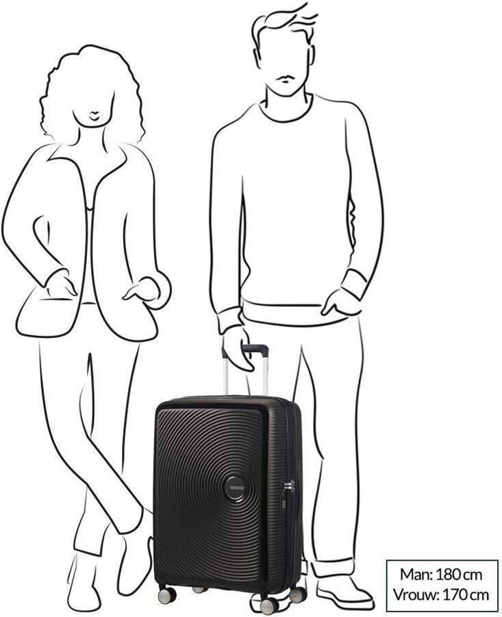 American Tourister Hardshell-trolley SOUNDBOX in verschillende kleuren en maten Reiskoffer trolley incheckbagage TSA-cijferslot volumevergroting