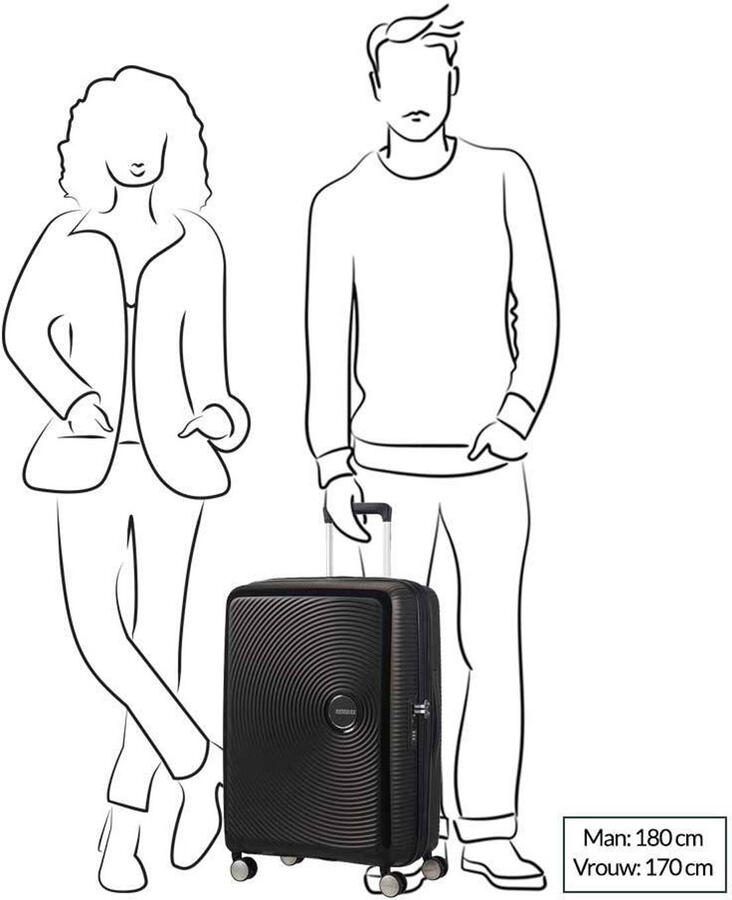 American Tourister Hardshell-trolley SOUNDBOX in verschillende kleuren en maten Reiskoffer trolley incheckbagage TSA-cijferslot volumevergroting - Foto 3