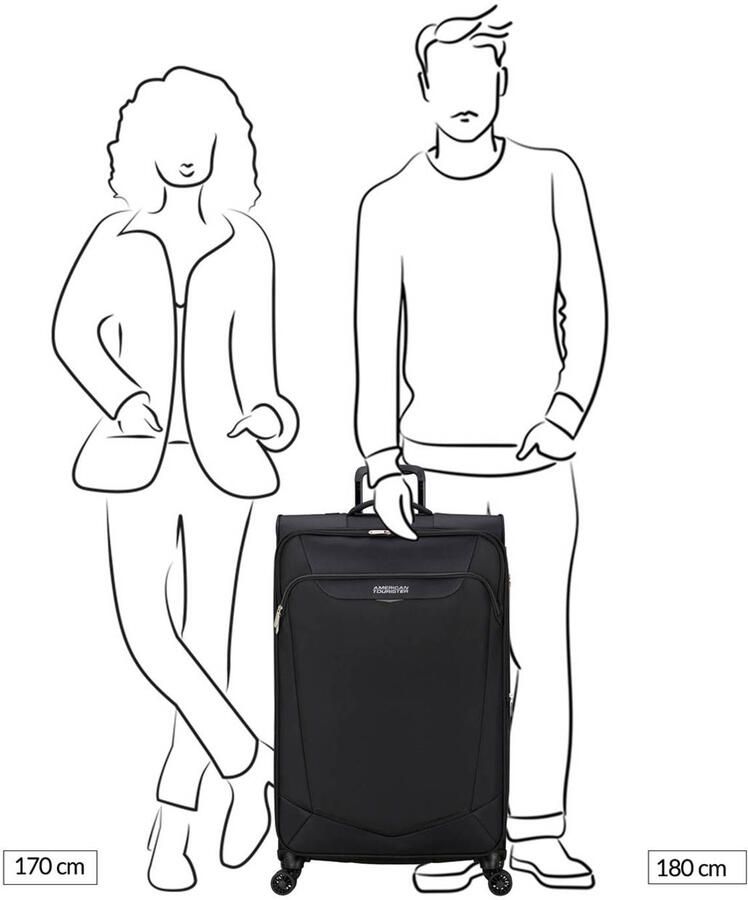American Tourister SummerRide Stijlvolle Reistrolley Black Unisex - Foto 2