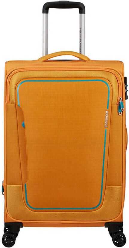 American Tourister trolley Pulsonic 68 cm. Expandable geel