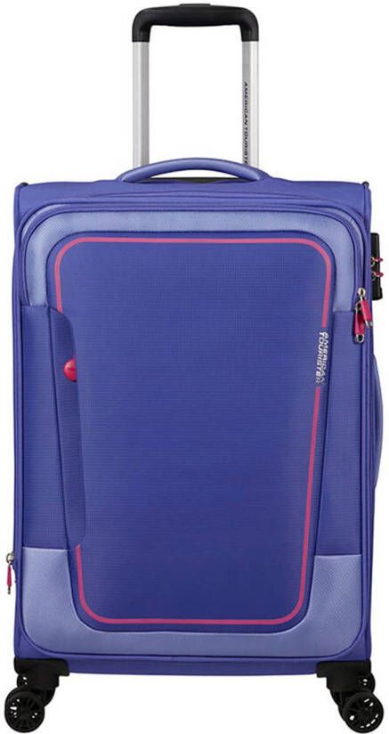 American Tourister trolley Pulsonic 68 cm. Expandable paars