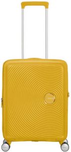 American Tourister trolley Soundbox Spinner 55 cm. Expandable geel