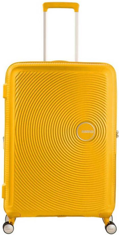 American Tourister trolley Soundbox Spinner 67 cm. Expandable geel