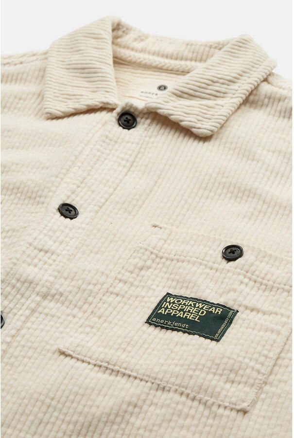 Anerkjendt corduroy regular casual overhemd beige - Foto 2