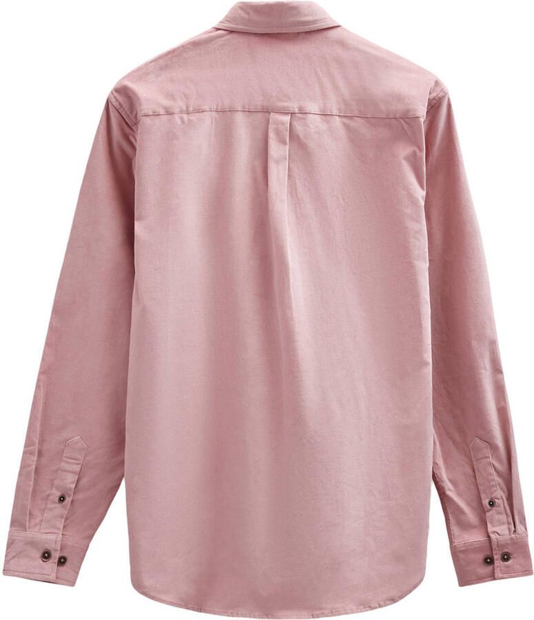 Anerkjendt corduroy regular fit overhemd roze - Foto 2