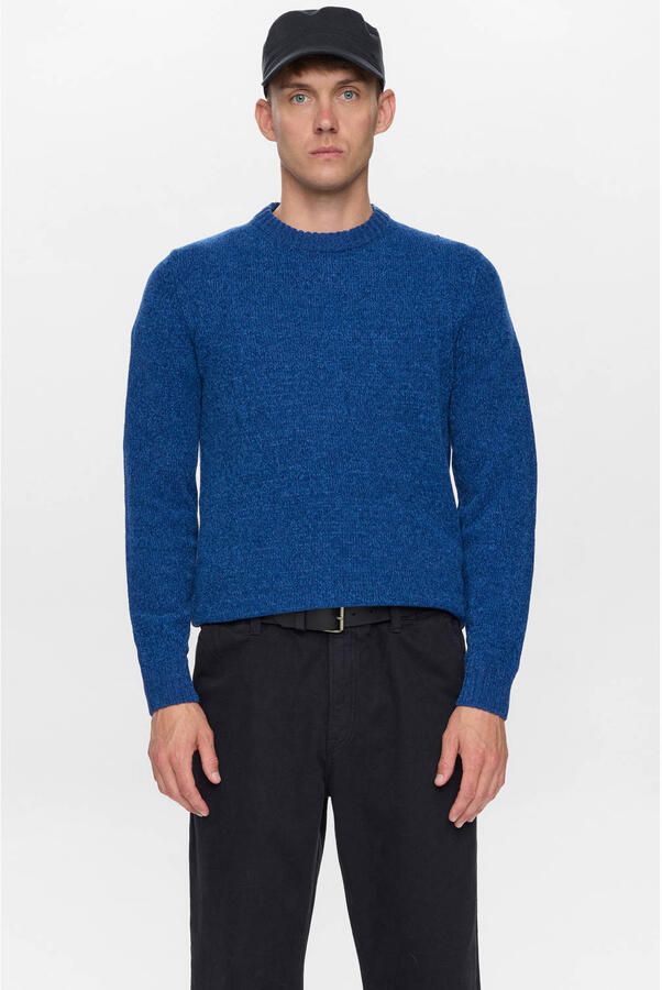 ANERKJENDT Heren Truien & Vesten Aksune Chenille Knit Donkergrijs - Foto 4