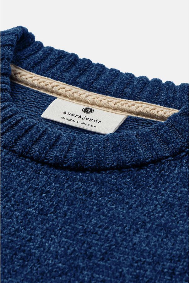 ANERKJENDT Heren Truien & Vesten Aksune Chenille Knit Donkergrijs - Foto 6