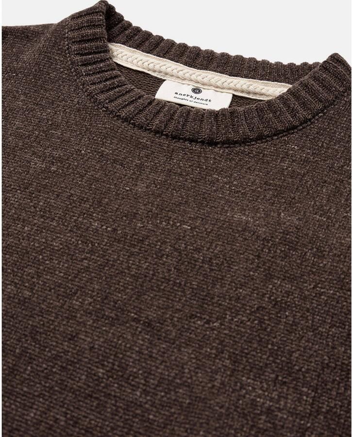 ANERKJENDT Heren Truien & Vesten Aksune Chenille Knit Bruin - Foto 5