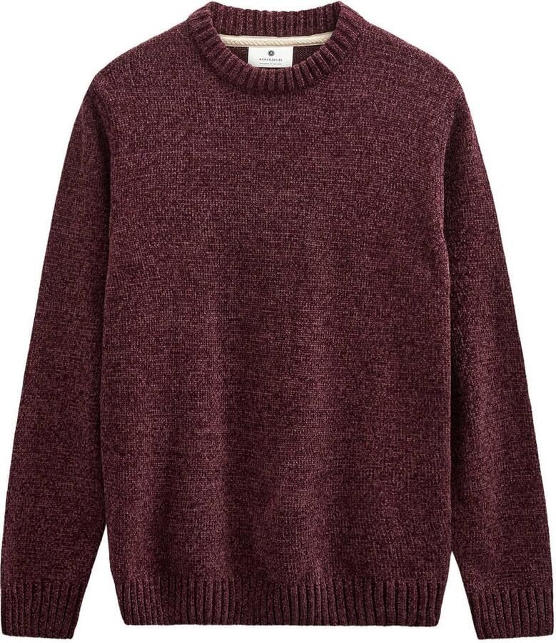 ANERKJENDT Heren Truien & Vesten Aksune Chenille Knit Bordeaux - Foto 6