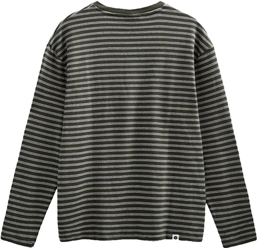 Anerkjendt gestreepte longsleeve donkergroen - Foto 2
