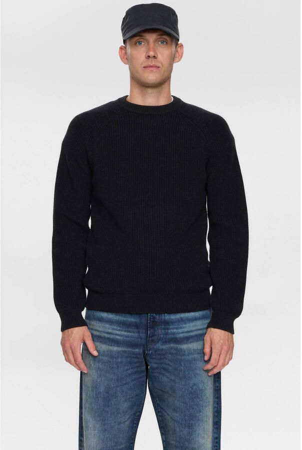 ANERKJENDT Heren Truien & Vesten Aksune Patent Knit Zwart - Foto 4