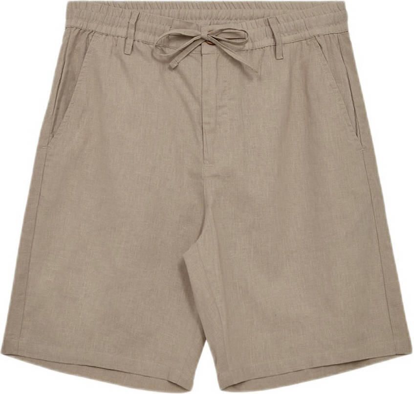 ANERKJENDT Heren Broeken Aklt James Cot linen Ela Shorts Zand - Foto 6