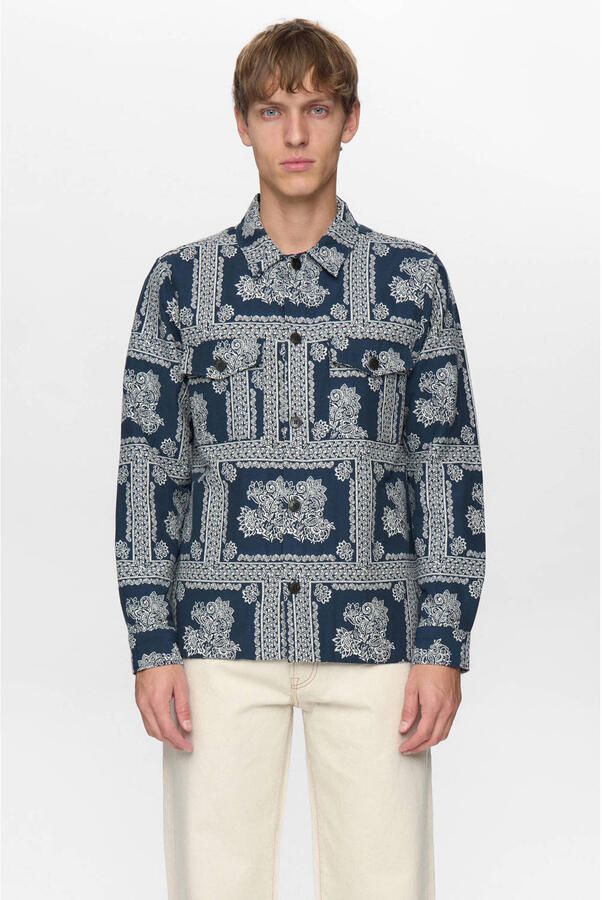 Anerkjendt overshirt donkerblauw